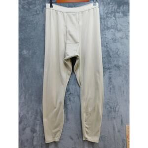 Peckham, Inc. Pants Mens L Beige Thermal Jersey Base Layer Made In USA
